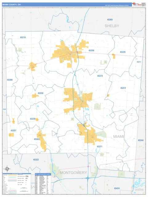 Miami County, OH map