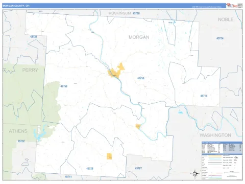Morgan County, OH map