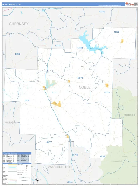 Noble County, OH map