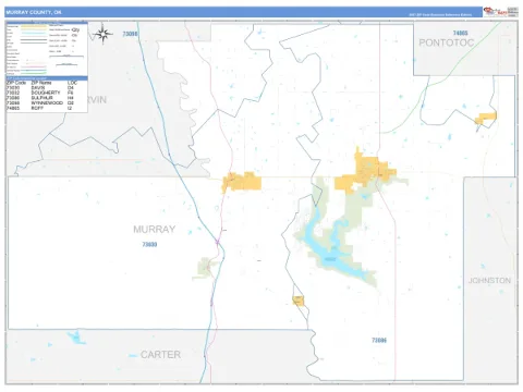 Murray County, OK map