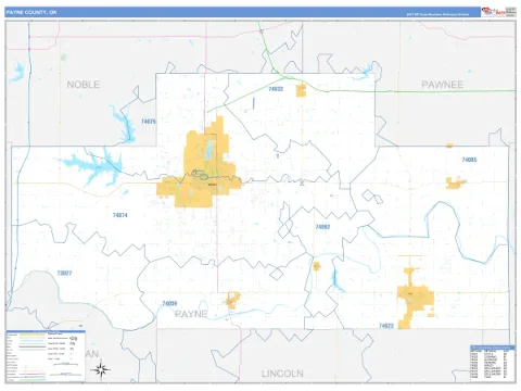 Payne County, OK map