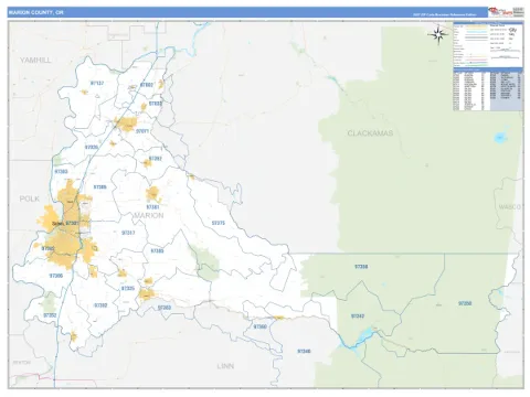 Marion County, OR map