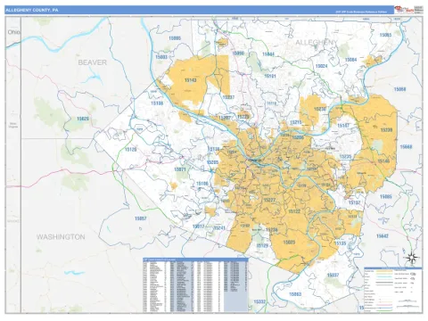 Allegheny County, PA map