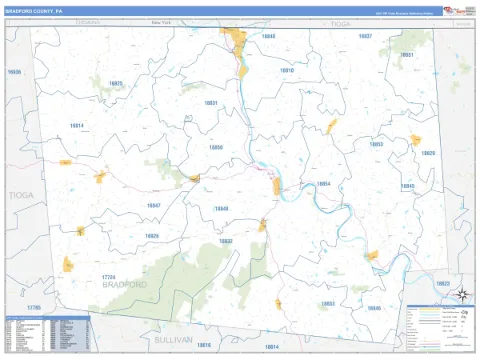 Bradford County, PA map