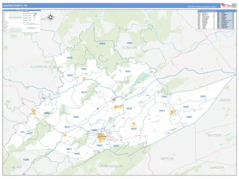 Centre County, PA map