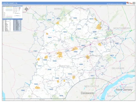 Chester County, PA map