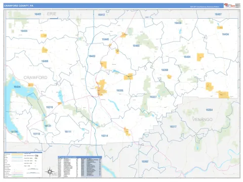 Crawford County, PA map