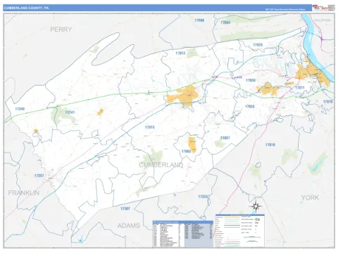 Cumberland County, PA map