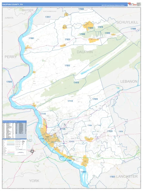 Dauphin County, PA map