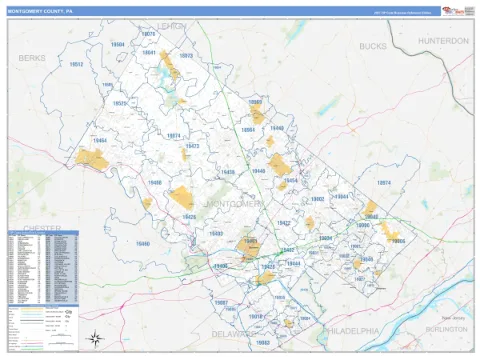 Montgomery County, PA map