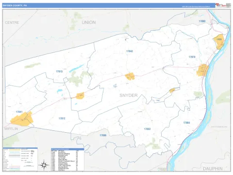 Snyder County, PA map