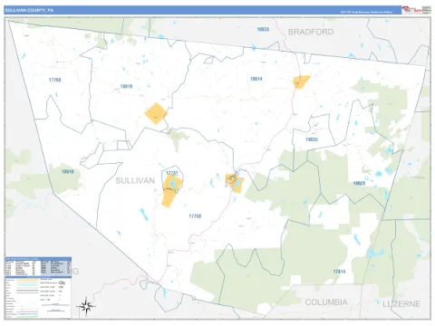 Sullivan County, PA map
