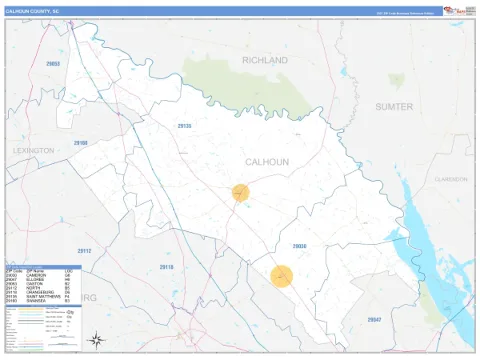 Calhoun County, SC map