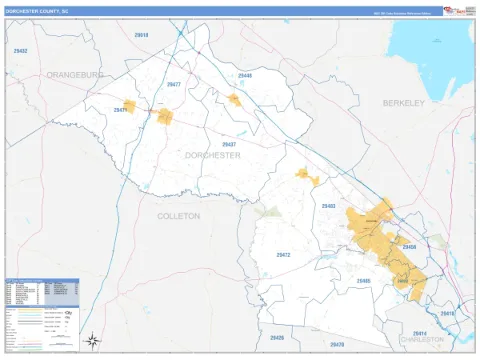 Dorchester County, SC map