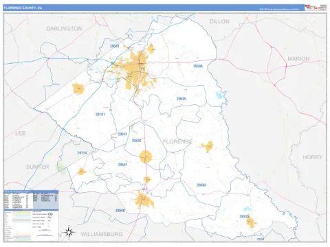 Florence County, SC map