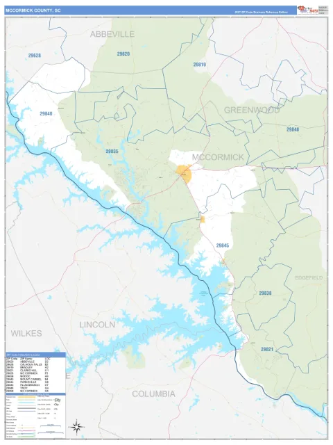 McCormick County, SC map