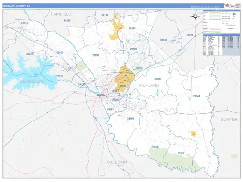 Richland County, SC map