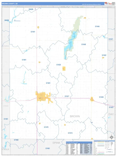 Brown County, SD map