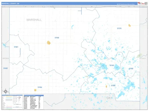 Marshall County, SD map