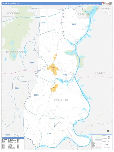 Decatur County, TN map