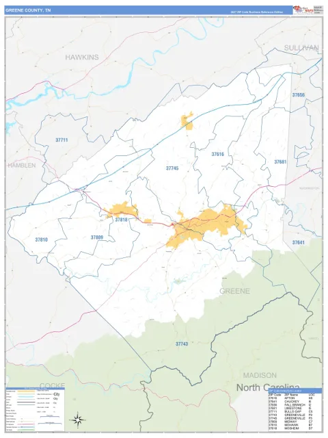 Greene County, TN map