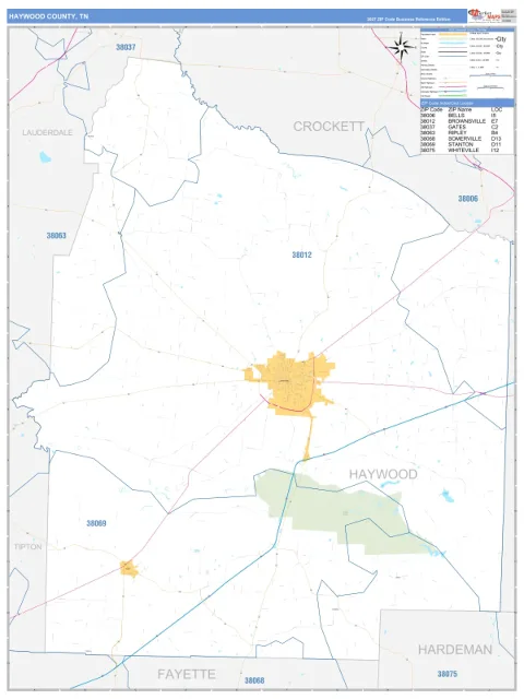 Haywood County, TN map