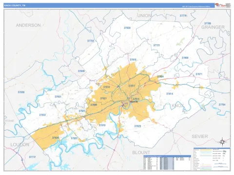 Knox County, TN map