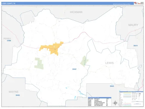 Lewis County, TN map