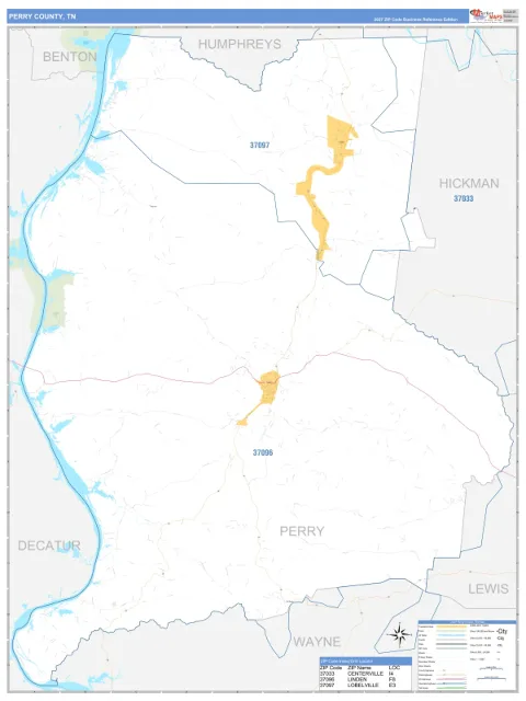 Perry County, TN map