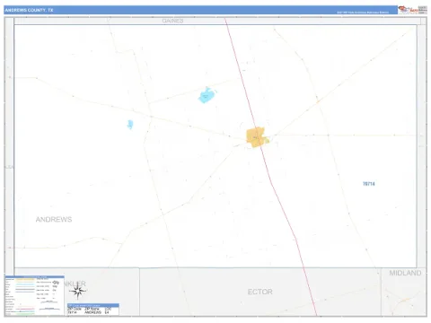 Andrews County, TX map