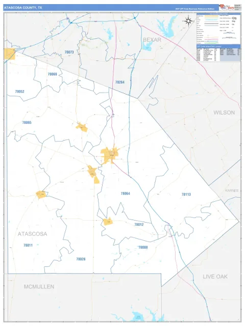 Atascosa County, TX map