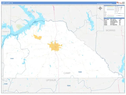 Camp County, TX map