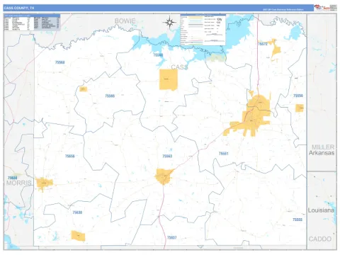 Cass County, TX map