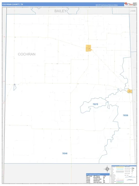 Cochran County, TX map