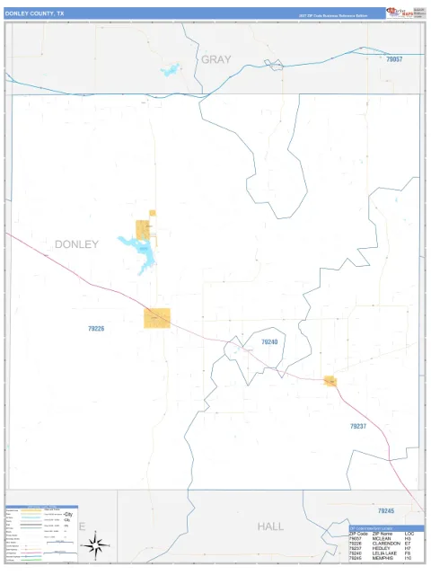 Donley County, TX map