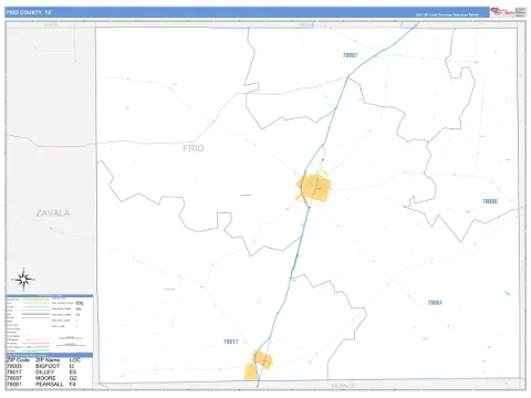 Frio County, TX map