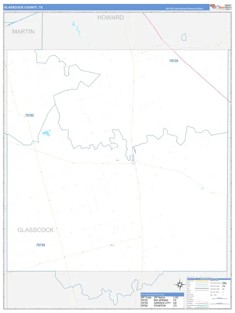 Glasscock County, TX map