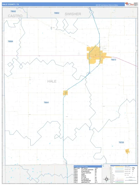 Hale County, TX map