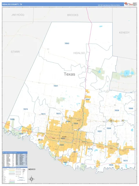 Hidalgo County, TX map