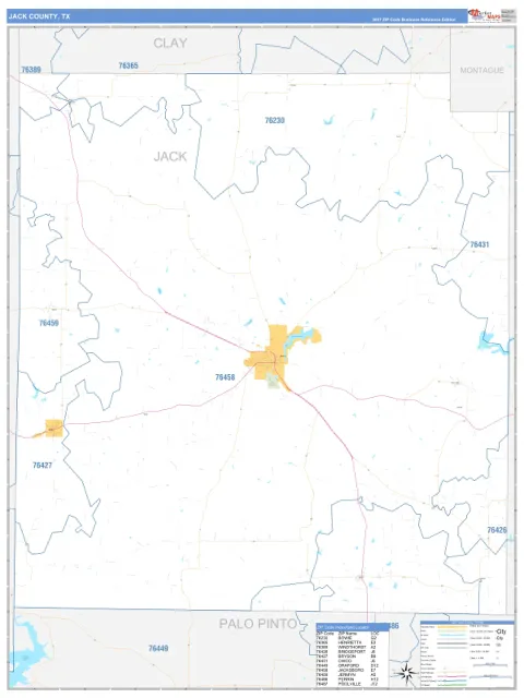 Jack County, TX map