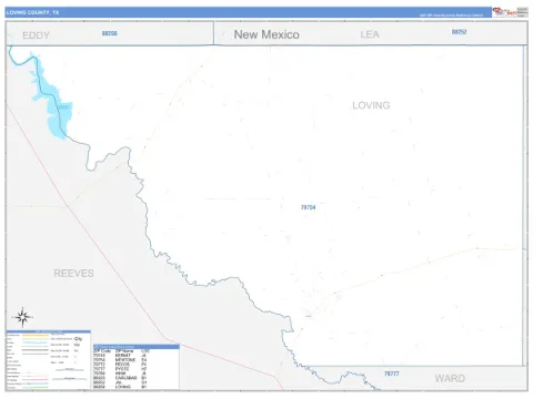 Loving County, TX map