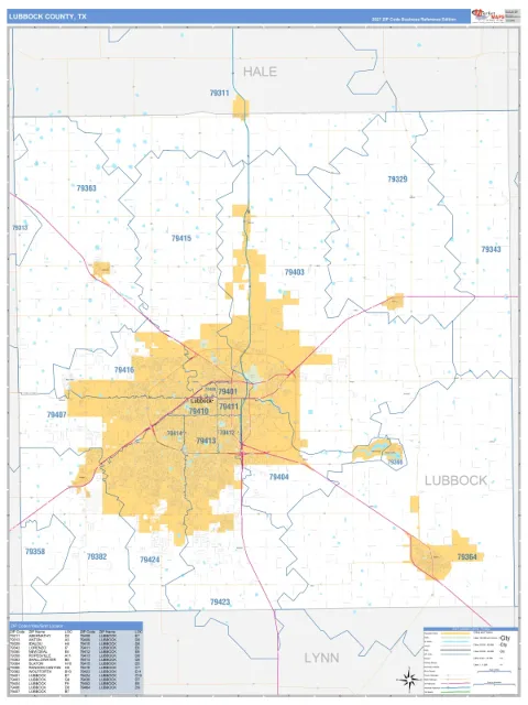 Lubbock County, TX map