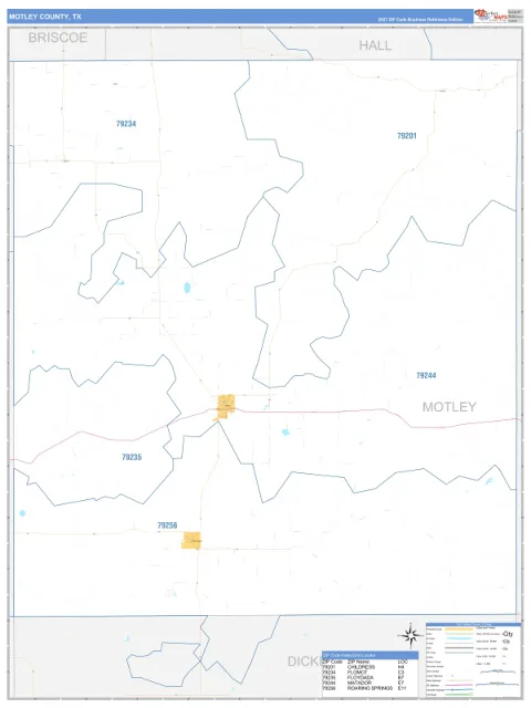 Motley County, TX map