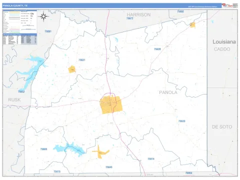 Panola County, TX map
