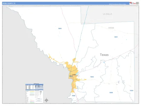 Webb County, TX map