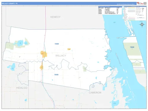 Willacy County, TX map