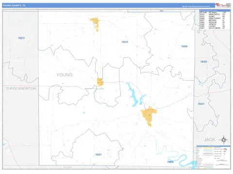 Young County, TX map