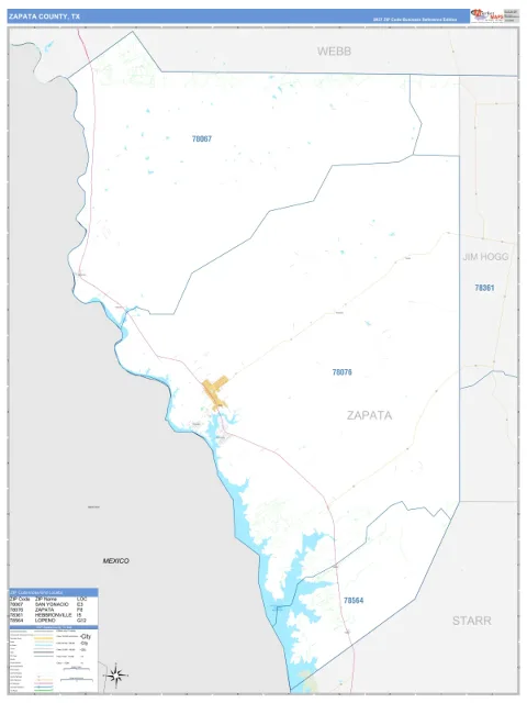 Zapata County, TX map
