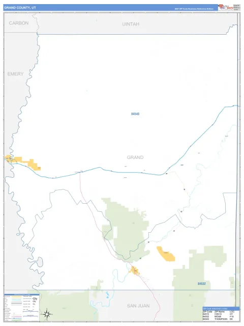 Grand County, UT map
