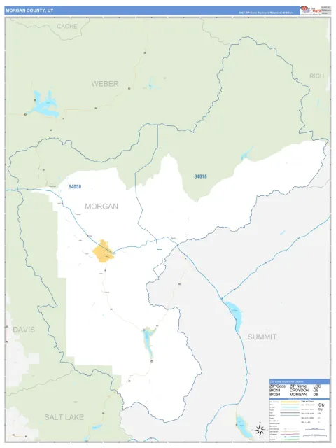 Morgan County, UT map